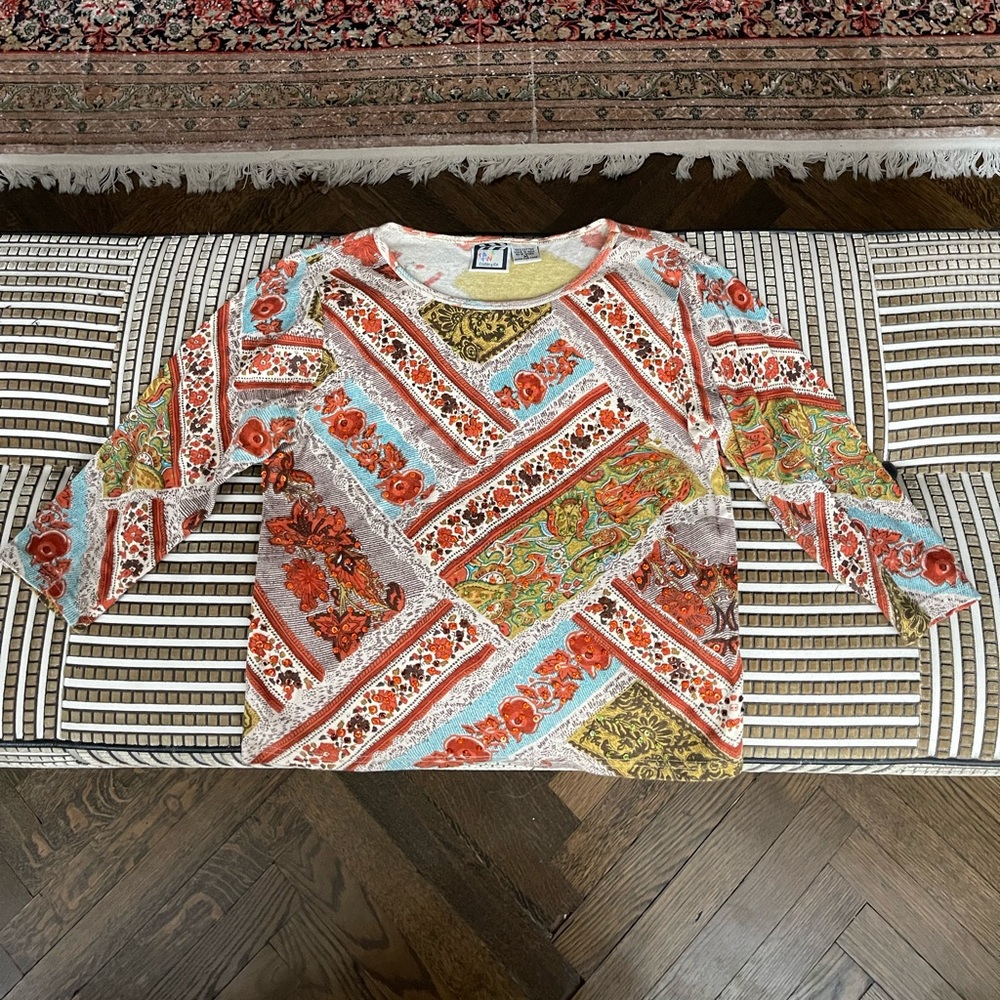 Vintage Take Two Patterned Top